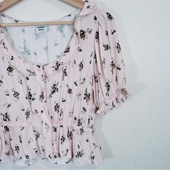 Aritzia  Sunday Best Floral Marisole Blouse - Picture 5 of 12